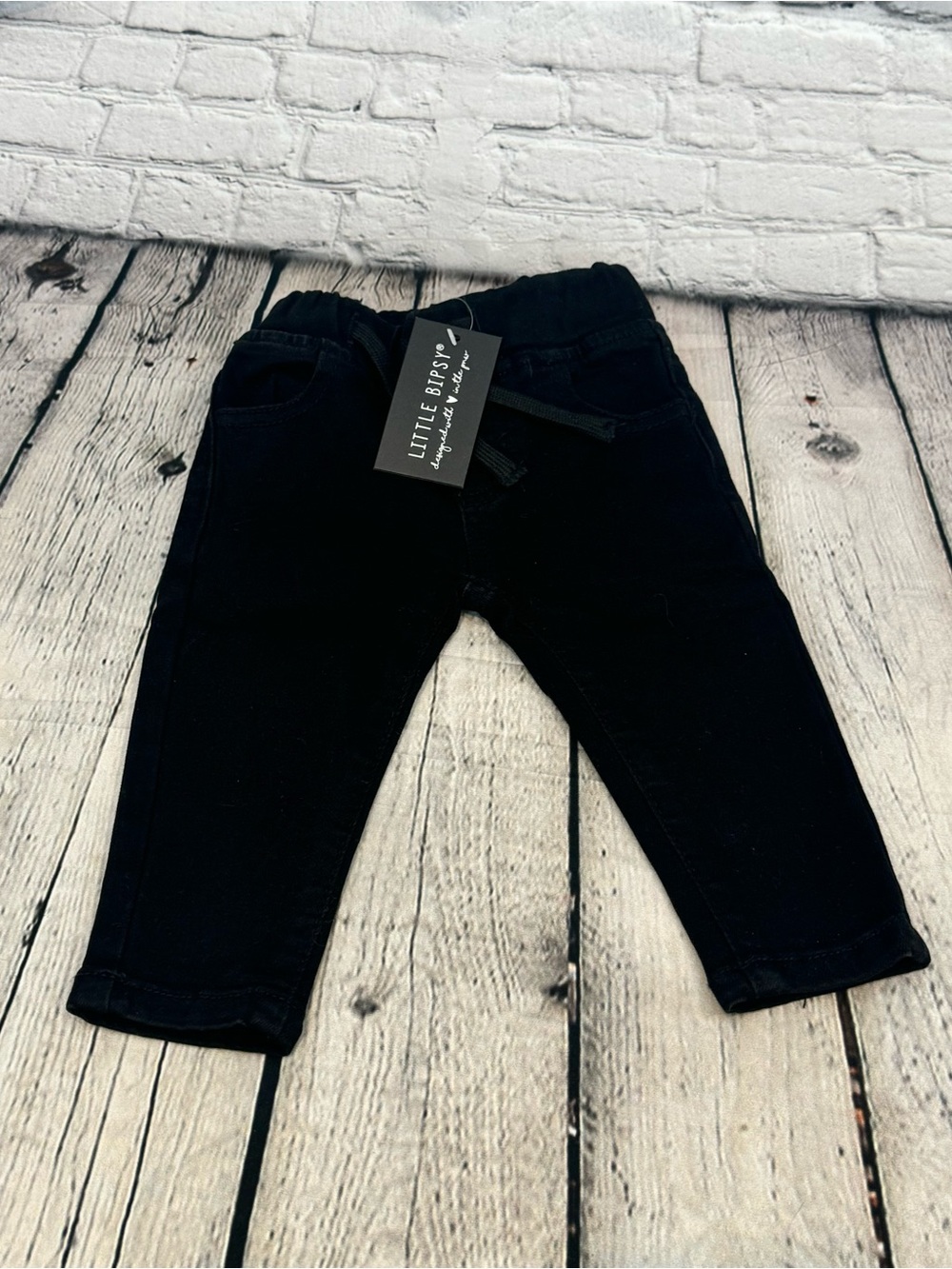 Little Bipsy Black Jogger Baby Jeans